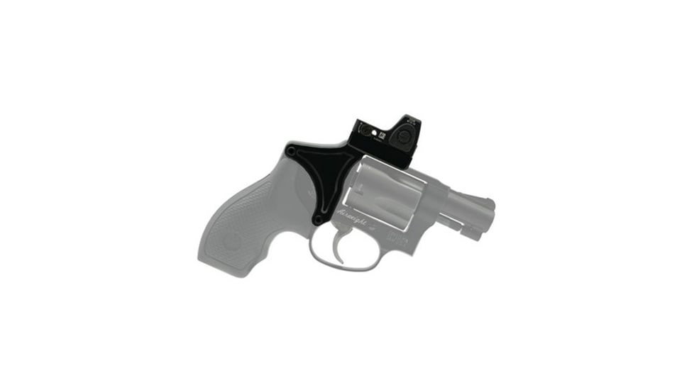Shield Arms Revolver Optic Conversion R.O.C., Fits S&amp;W 442/642/432/43C/351C, RMSc Footprint, Aluminum Construction, Anodized Finish, Black, Includes Mounting Hardware, SA-ROC-442-RMSC,