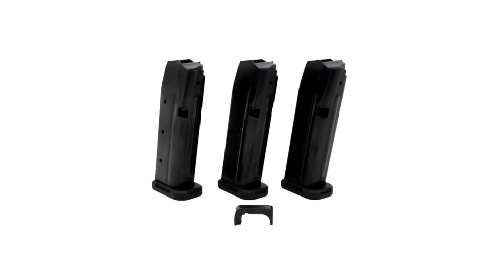 Shield Arms S15 Gen 3 Combo Glock 43X/48 15 Round 9mm Luger Pistol Magazine, 3 Pack, Black, Steel, S15COMBOG33M1C-15RD