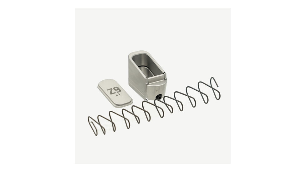 Shield Arms Z9 +1 MAG EXT GLK 43 GREY 43F29492, SLDZ9ME1GRY