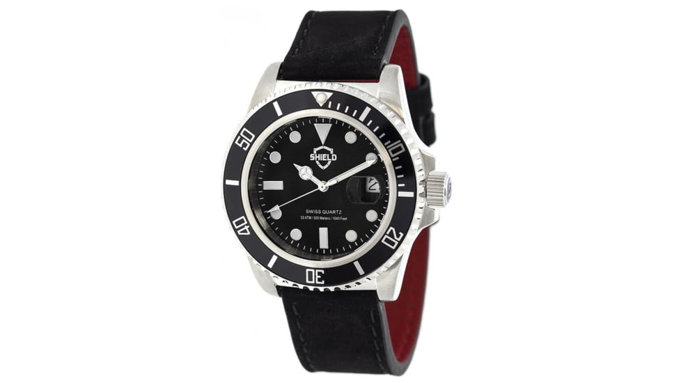 Shield Sh0804 Cousteau Mens Watch, Black SLDSH0804