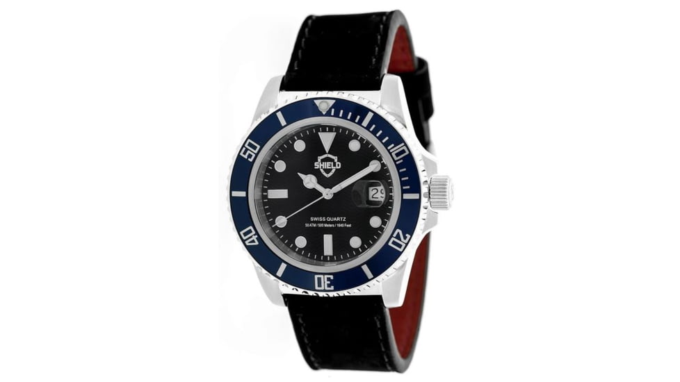 Shield Sh0805 Cousteau Mens Watch, Black SLDSH0805