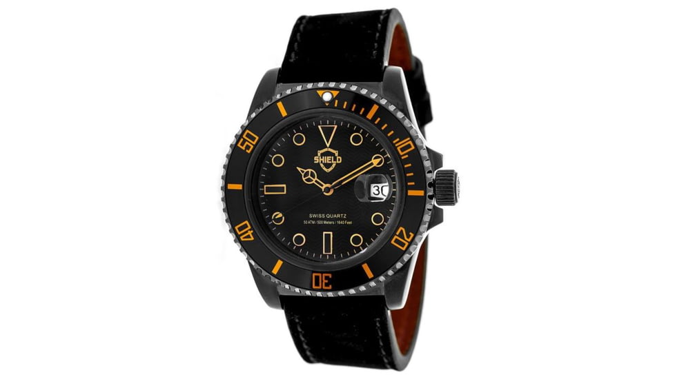 Shield Sh0809 Cousteau Mens Watch, Black SLDSH0809