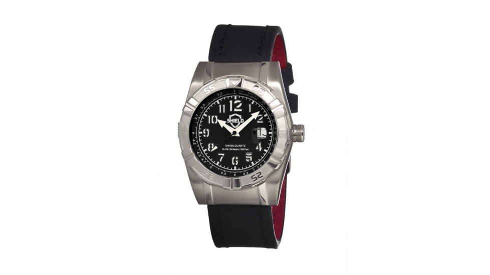 Shield Jarrod Mens Watch, Black-Silver-Black SLDSH0402