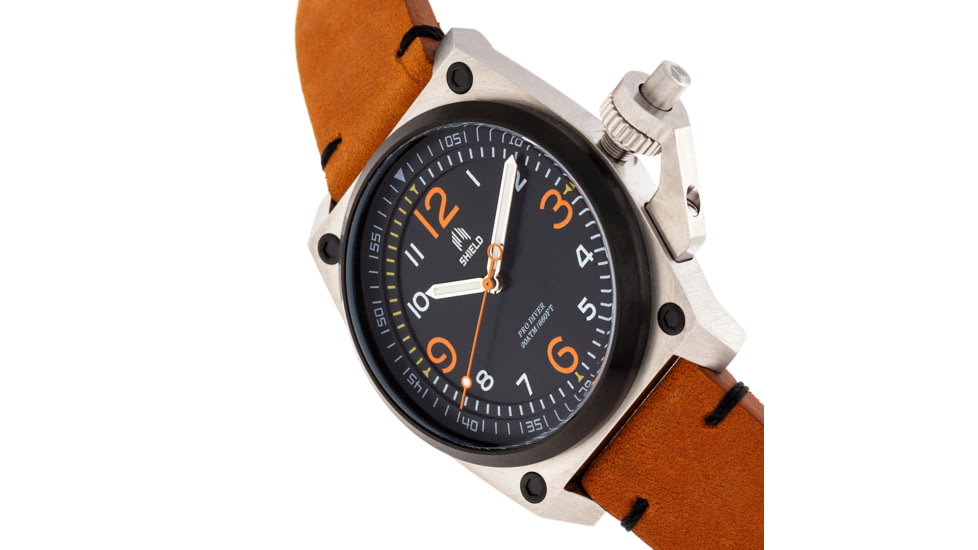 Shield Pascal Diver Watch - Mens, Black/Brown, One Size, SLDSH102-4