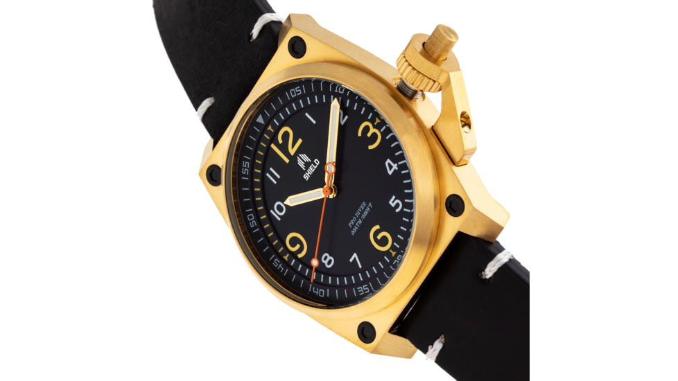 Shield Pascal Diver Watch - Mens, Black/Gold, One Size, SLDSH102-5