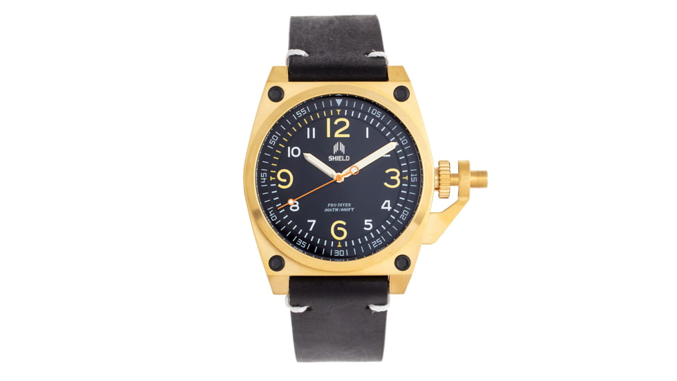 Shield Pascal Diver Watch - Mens, Black/Gold, One Size, SLDSH102-5