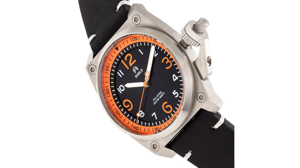 Shield Pascal Diver Watch - Mens, Black/Orange, One Size, SLDSH102-2