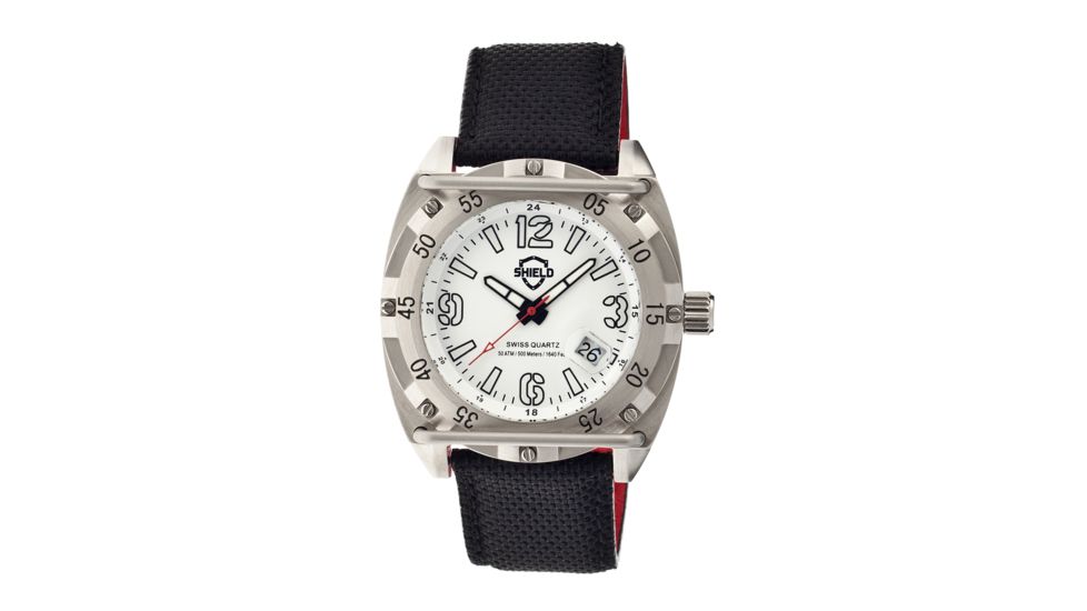 Shield Sh0601 Pilecki Mens Watch, White SLDSH0601