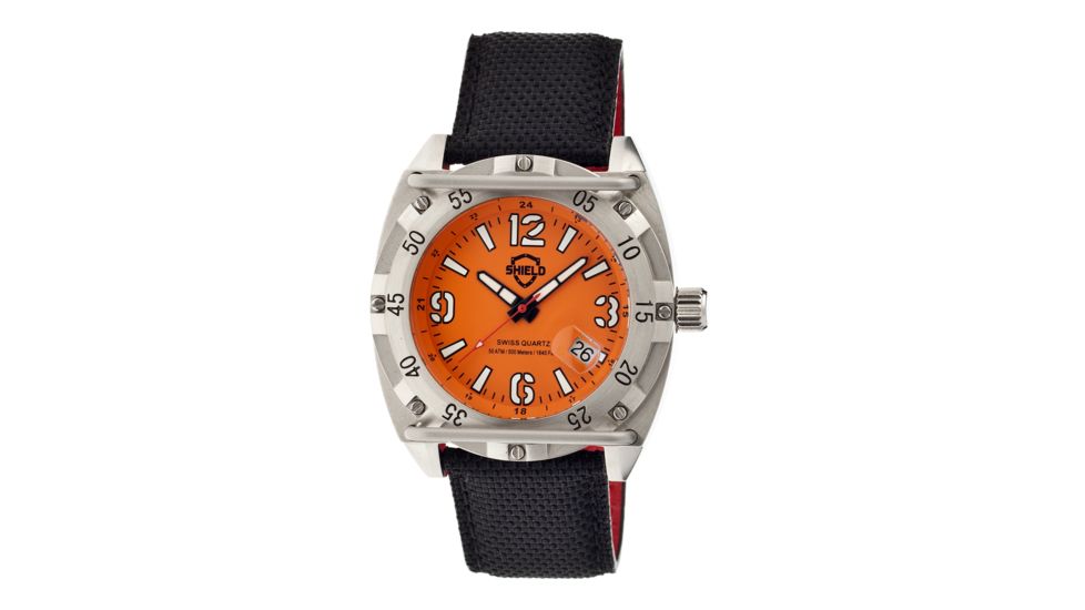 Shield Sh0604 Pilecki Mens Watch, Orange SLDSH0604
