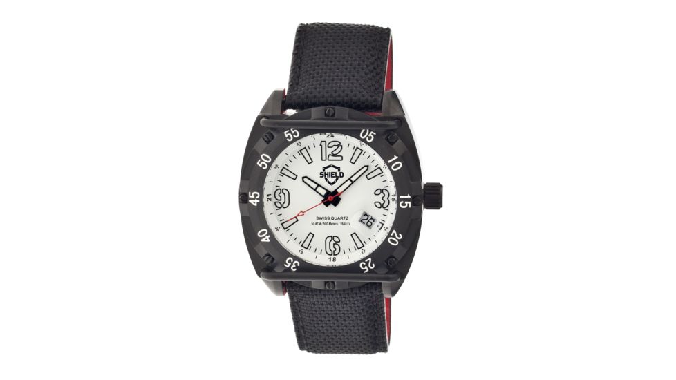 Shield Sh0605 Pilecki Mens Watch, White SLDSH0605