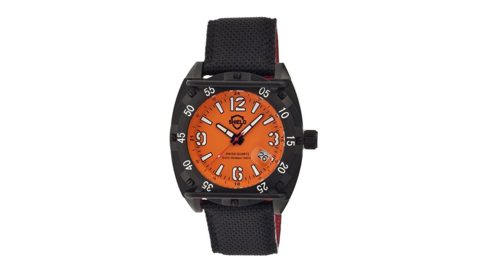 Shield Sh0608 Pilecki Mens Watch, Orange SLDSH0608