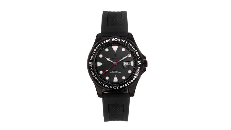 Shield Shield Freedive Strap Watch w/Date, Black, One Size, SLDSH115-6