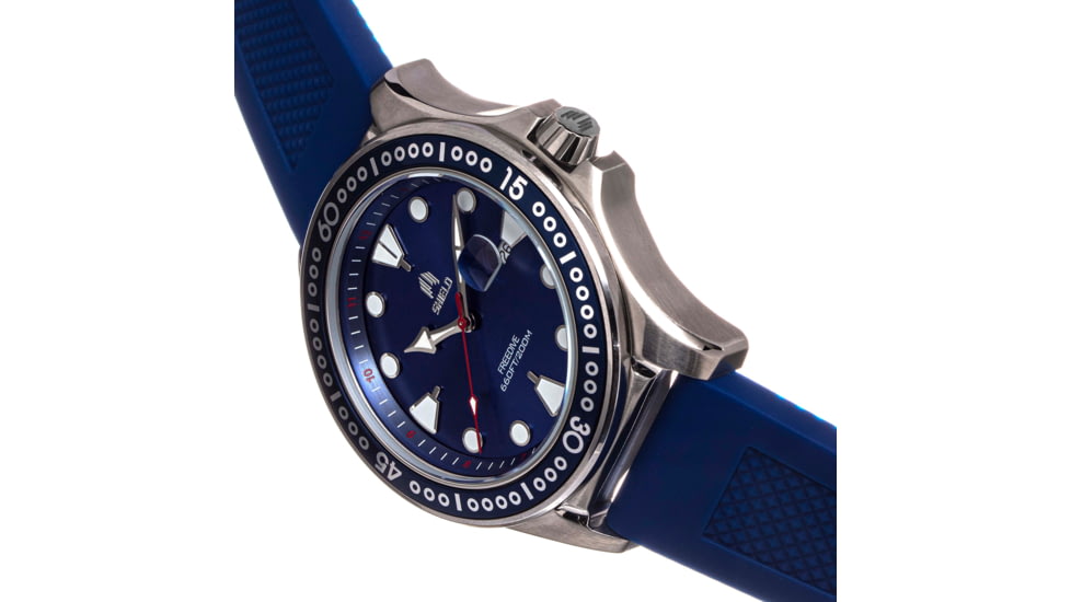 Shield Shield Freedive Strap Watch w/Date, Navy, One Size, SLDSH115-4