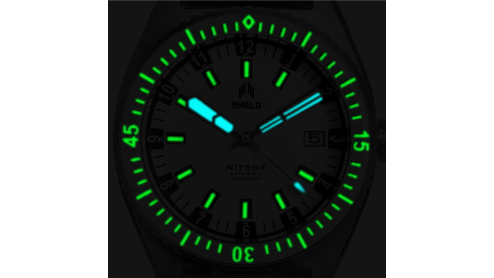 Shield Nitrox Watch - Men's, Date, Brown, 42mm, SLDSH114-5