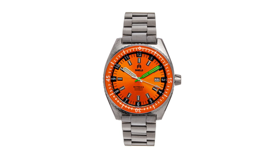 Shield Nitrox Watch - Men's, Date, Orange, 42mm, SLDSH114-2