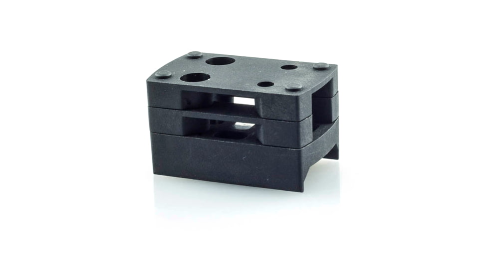 Shield Sights Aluminum Picatinny Mount with Triple Height Spacers, Black, MNT-PICA-ALI-SMS/RMS