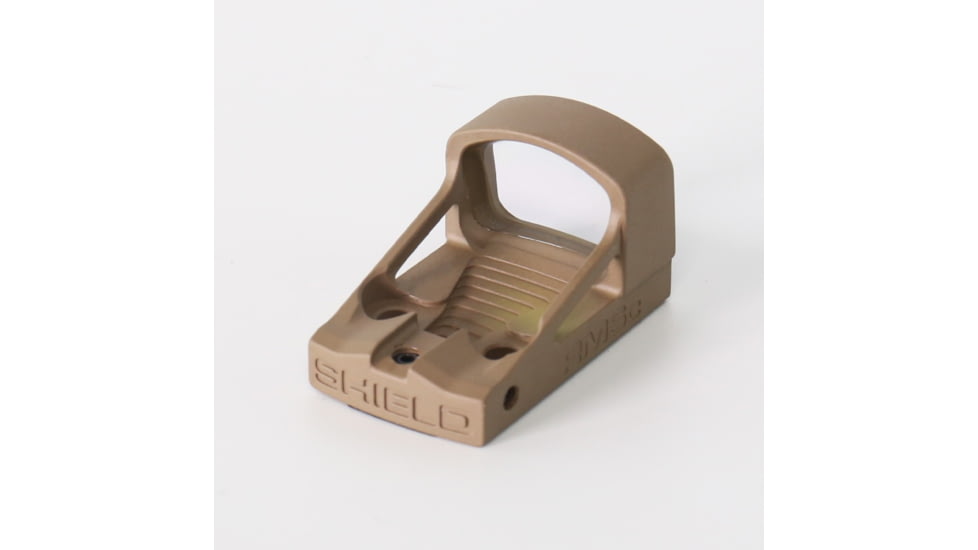 Shield Sights Compact Reflex Mini Red Dot Sight, 8 MOA Dot Reticle, RMSC-4MOA Glass Lens, FDE, RMSC-8-MOA-G-FDE