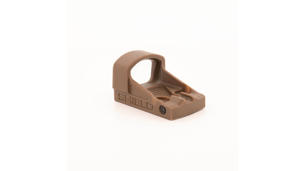 Shield Sights Compact Shield Mini Red Dot Sight, 4 MOA Dot Reticle, SMSC-4MOA Glass Lens, FDE, SMSc-4MOA-GLASS FDE