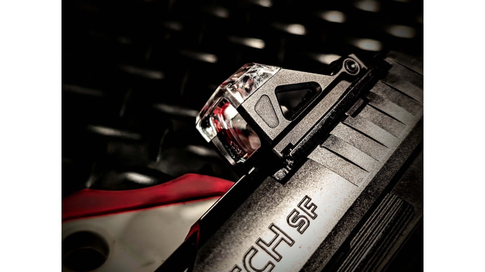 Shield Sights OMSsc Open Mini Sight Sub Compact 1x 17.35x14.35mm Reflex Red Dot Sight, 4 MOA Dot Reticle, Black, OMSsc-4 MOA-Glass