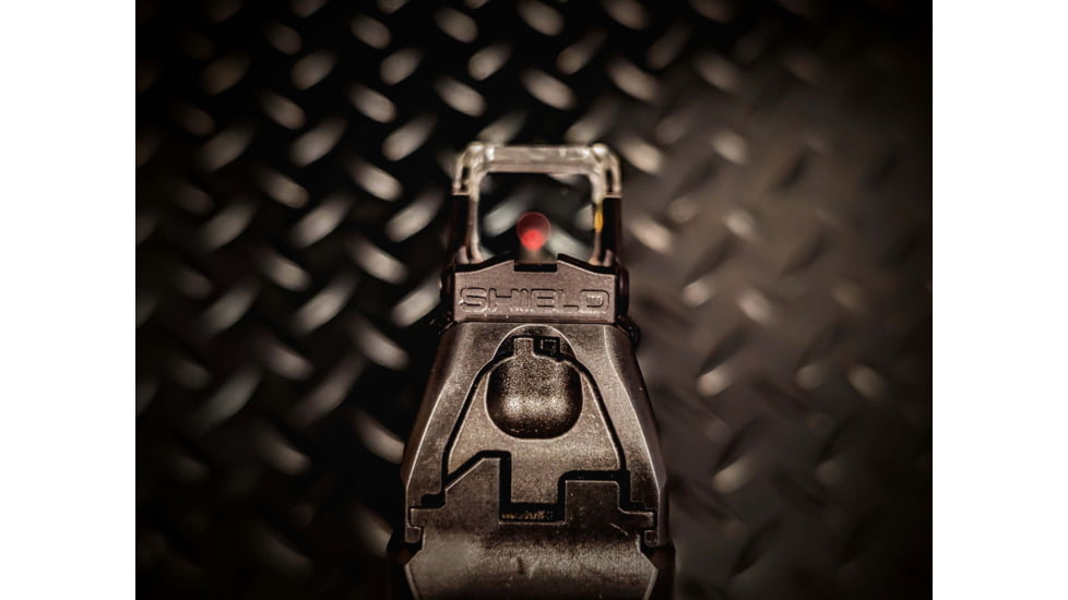 Shield Sights OMSsc Open Mini Sight Sub Compact 1x 17.35x14.35mm Reflex Red Dot Sight, 4 MOA Dot Reticle, Black, OMSsc-4 MOA-Glass