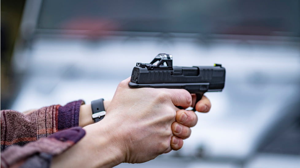 Shield Sights OMSsc Open Mini Sight Sub Compact 1x 17.35x14.35mm Reflex Red Dot Sight, 4 MOA Dot Reticle, Black, OMSsc-4 MOA-Glass