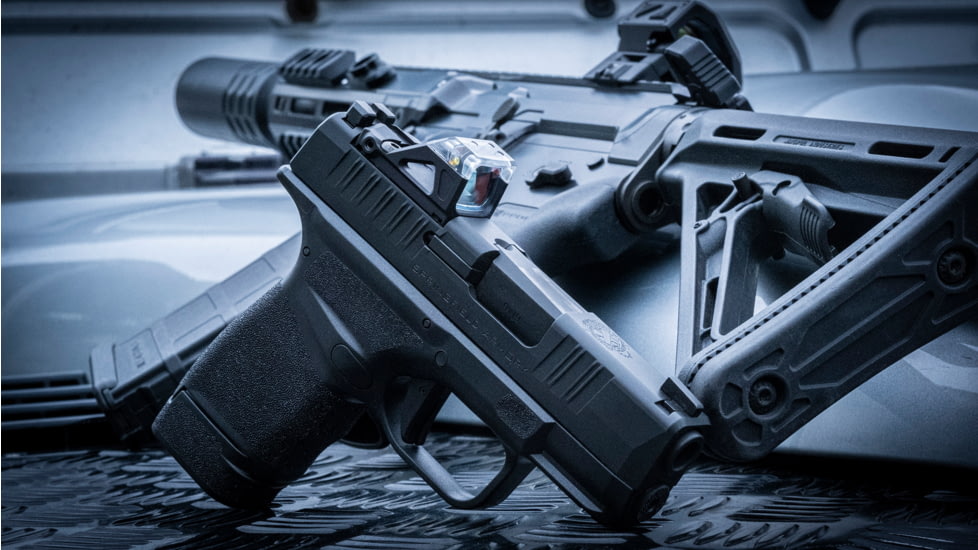 Shield Sights OMSsc Open Mini Sight Sub Compact 1x 17.35x14.35mm Reflex Red Dot Sight, 4 MOA Dot Reticle, Black, OMSsc-4 MOA-Glass