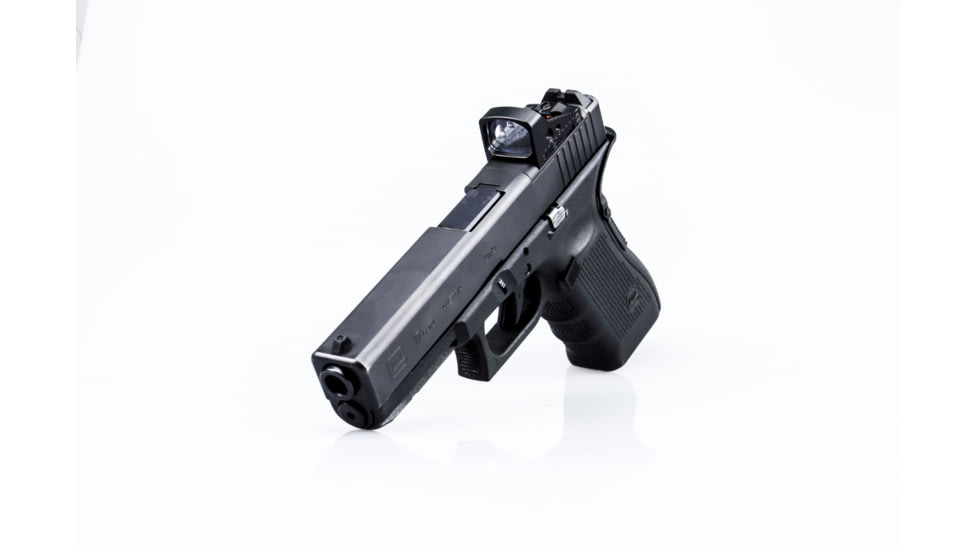 Shield Sights Glass Edition Waterproof Mini Reflex Red Dot Sight, 1x22mm, Black, 4 MOA Red Dot, RMSW-4MOA-GLASS