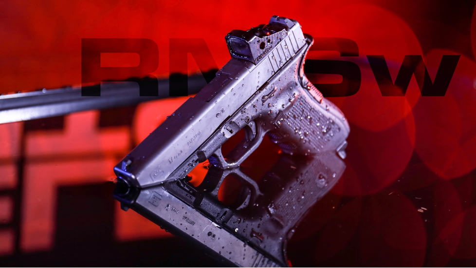 Shield Sights Glass Edition Waterproof Mini Reflex Red Dot Sight, 1x22mm, Black, 4 MOA Red Dot, RMSW-4MOA-GLASS