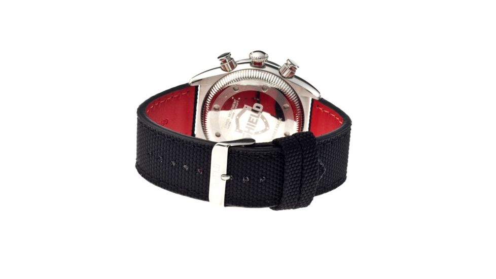 Shield Swiss Diver Mens Watch, 50ATM, Silver, White Dial SLDSH0501