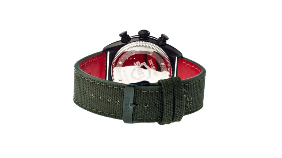 Shield Swiss Diver Mens Watch, 50ATM, Black, Green Dial SLDSH0507