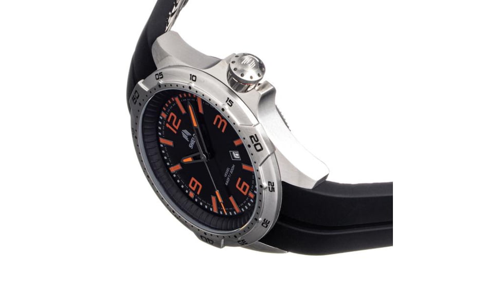 Shield Vessel Strap Watch w/Date, Black - Mens, SLDSH112-1