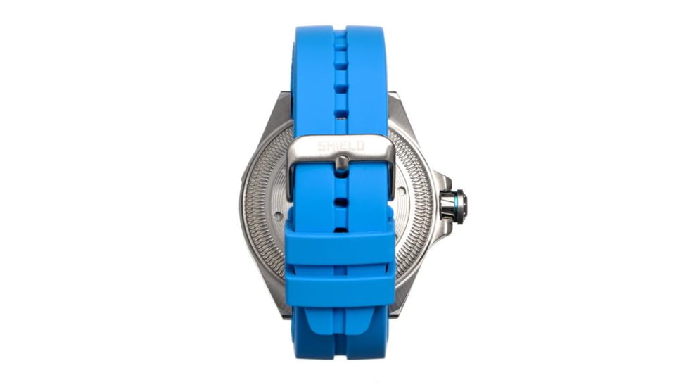 Shield Vessel Strap Watch w/Date, Light Blue - Mens, SLDSH112-3