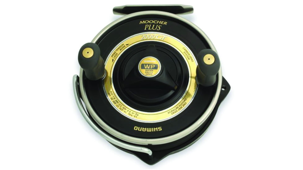 Shimano Moocher Plus GT Mooching Reel, RH, Graphite Spool Mono 14/470, 17/400, Power Pro 50/660, 65/405, MCR2000GTPA