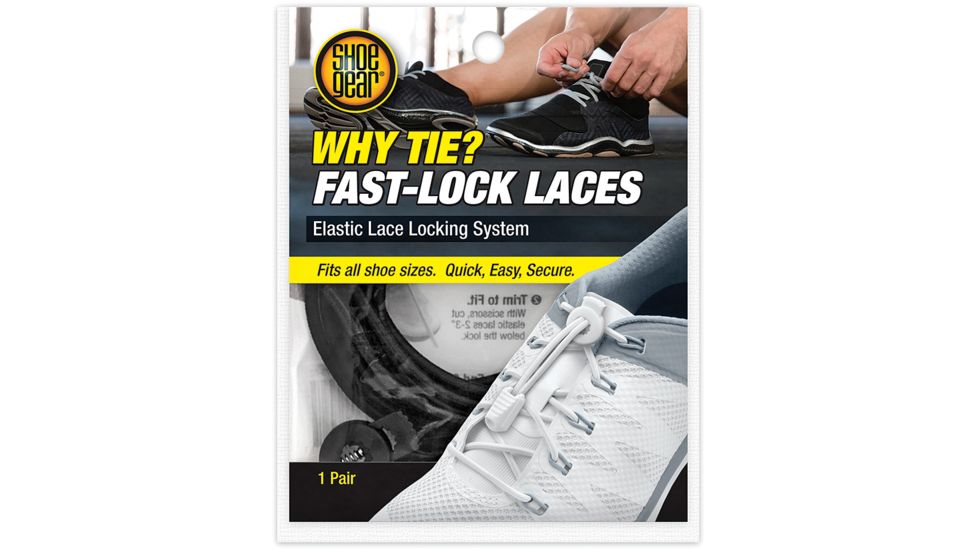 Shoe Gear Why Tie Fast Lock Laces Black 373-02