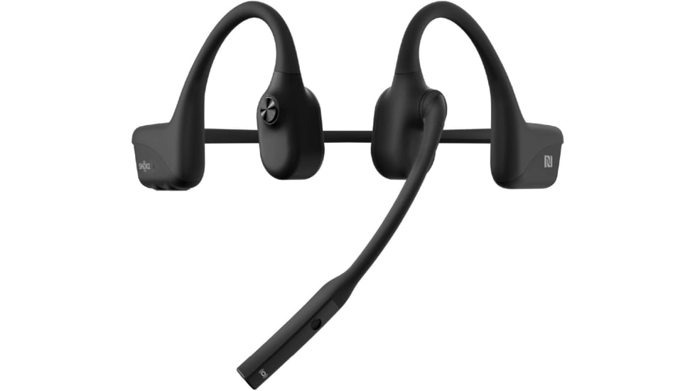 Shokz OpenComm Bone Conduction Stereo Bluetooth Headset, Black, C102-AN-BK-US