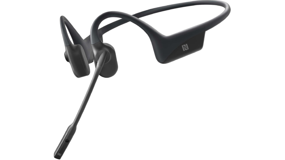 Shokz OpenComm Bone Conduction Stereo Bluetooth Headset, Black, C102-AN-BK-US