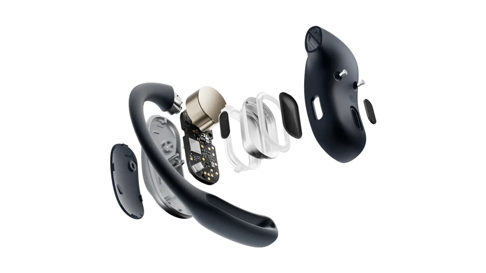 Shokz OpenFit Air Headphones, Black, Regular, T511-ST-BK-US