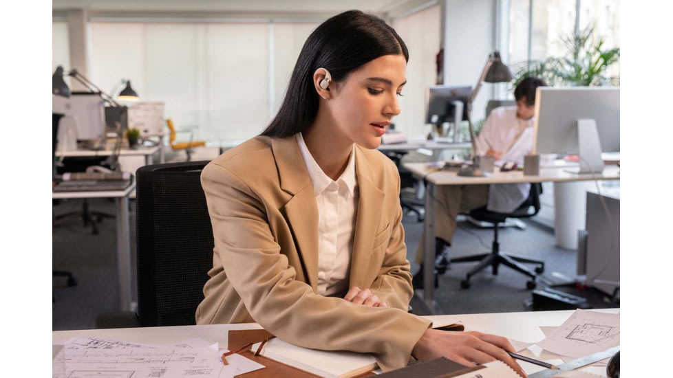 Shokz OpenFit Earbuds, Beige, OS, T910-ST-BG-US