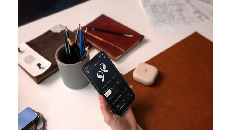 Shokz OpenFit Earbuds, Beige, OS, T910-ST-BG-US