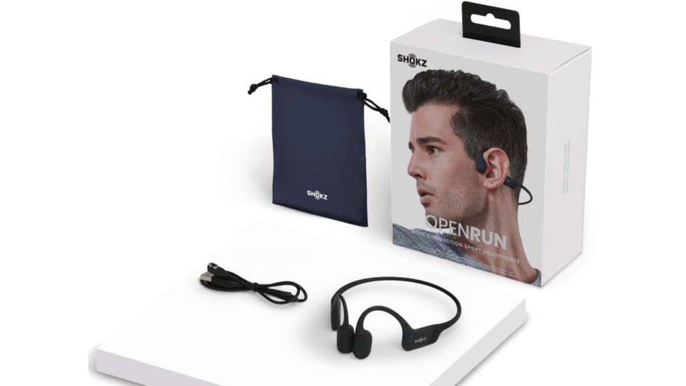 Shokz Openrun Mini Bone Conduction Open-Ear Endurance Headphones, Black, S803-MN-BK-US