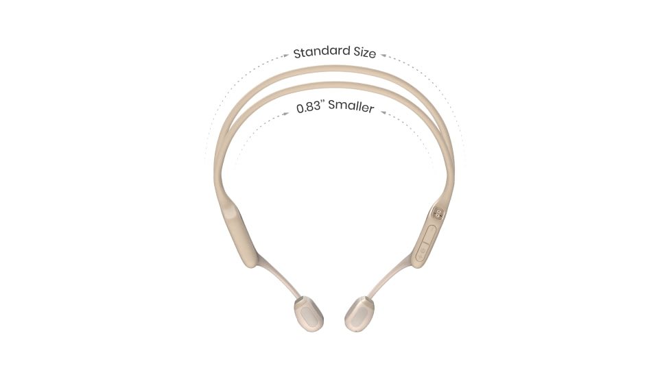 Shokz OpenRun Pro Mini Headphones, Beige, Mini, S811-MN-BG-US