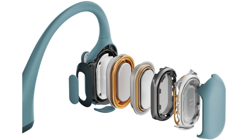 Shokz Openrun Pro Premium Bone Conduction Open-Ear Sport Headphones, Blue, S810-ST-BL-US