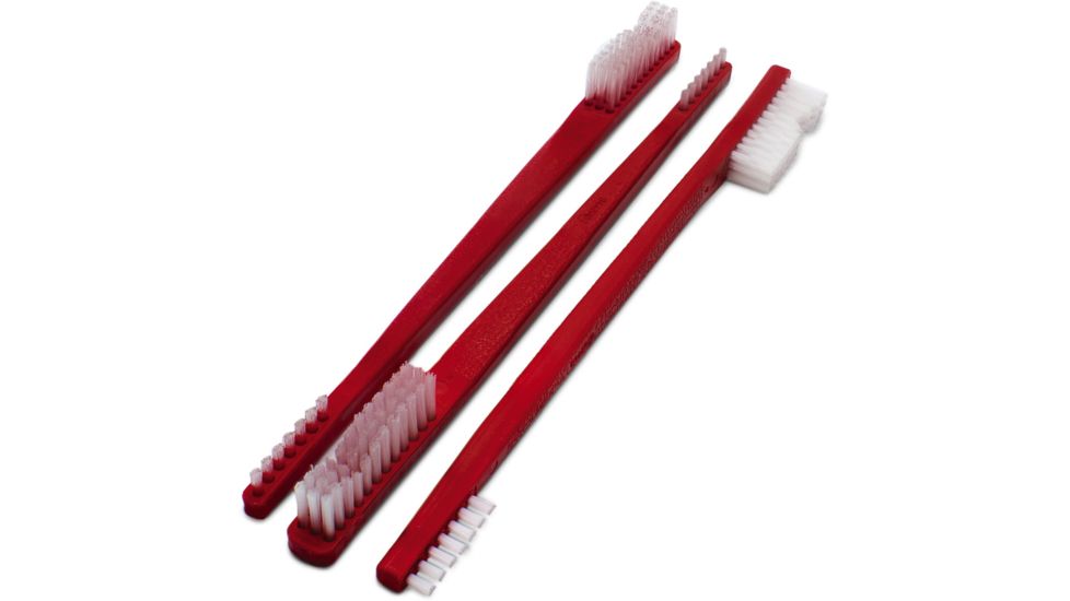 Shooter's Choice AP Brushes, 3 Pack, White/Red, SHF-316R-3