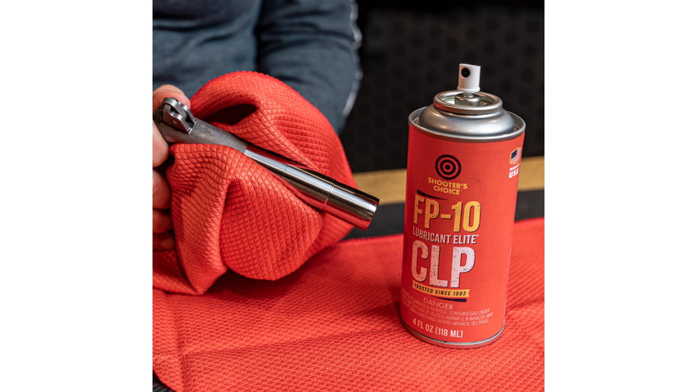 Shooters Choice FP-10 Lubricant Elite Aerosol, 4 oz, Black, SHF-904-A-FPL