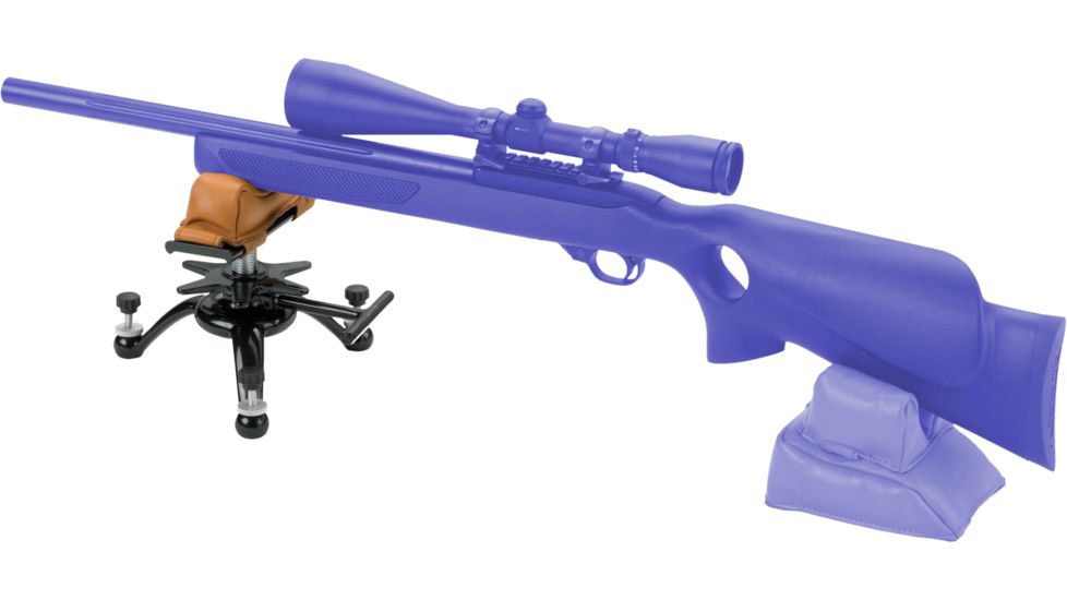 Champion Traps and Targets Tri-Stance Gun Rest w/ Leather Sandbag, Black, 40874