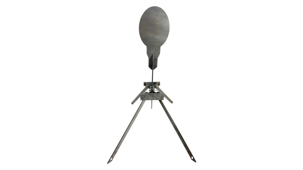 Shootsteel Evil Roy Target System, 3/8in AR550, Elipse Target, Gray, 10 inch, 1072961028143