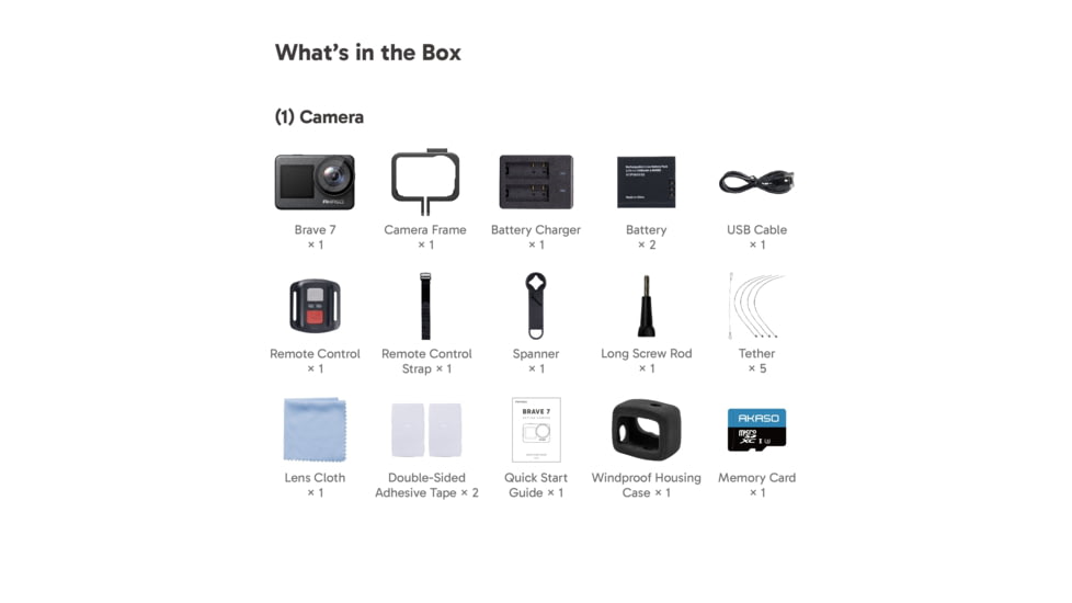 Shop-Akaso Brave 7 Sport - Only for Offline, SYYA0018-GY-02-U3A-SPORT1