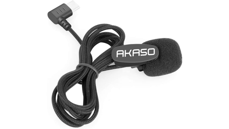 Shop-Akaso Type-C to 3.5mm Audio Adapter Cable, 90deg Angled, SYAC0077-BK