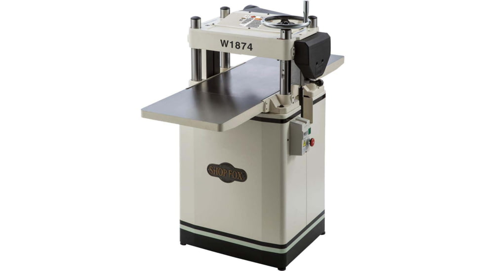 Shop Fox 15in 3 HP motor and 5200 RPM Fixed-Table Planer w/Helical Cutterhead, W1874