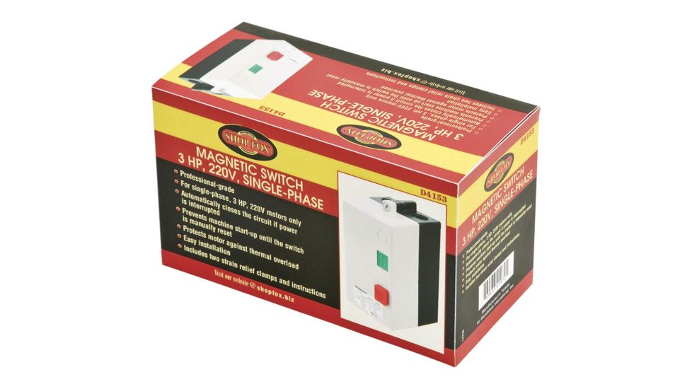 Shop Fox 3 HP Mag Switch Single-Phase D4153